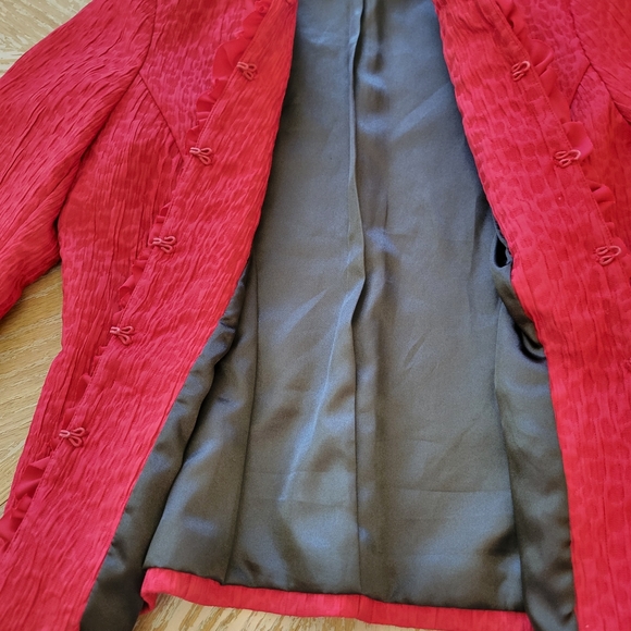 Chico's size 0 red jacket - Picture 5 of 6